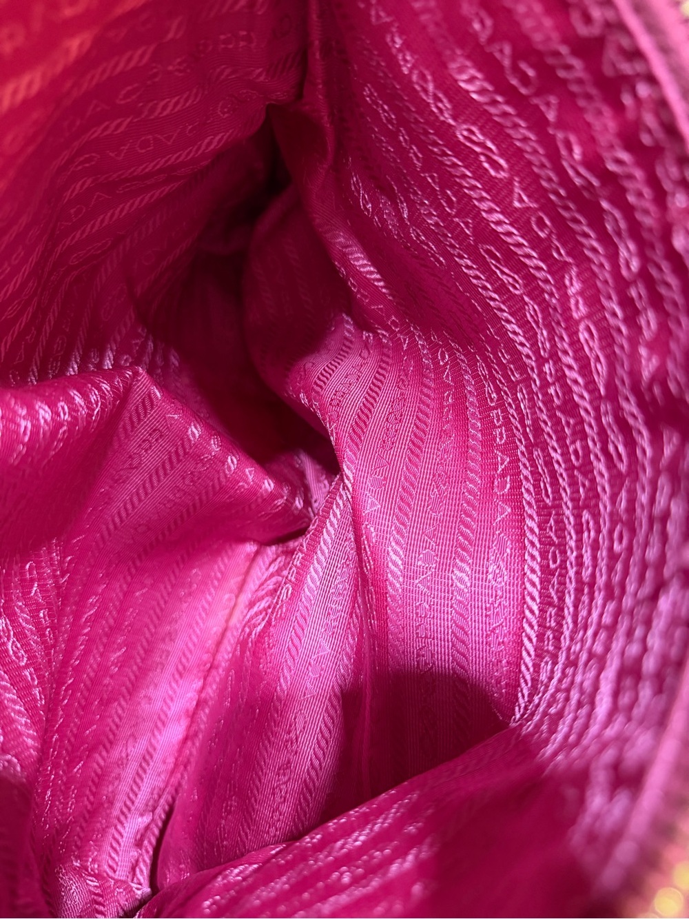 Prada Hot Pink Leather Tote with Gold Hardware - Picture 7 of 10